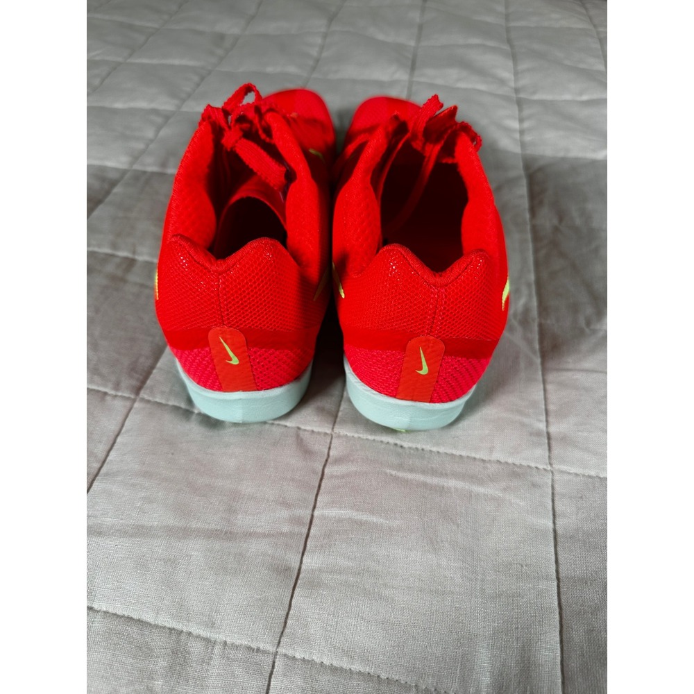 Nike Zoom Rival Distance Track Spikes Men 8.5 Red FZ9653-600 Excellent Condition - Picture 3 of 8